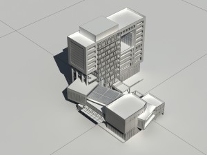 city building - multi-storey commercial office 125 3D Model