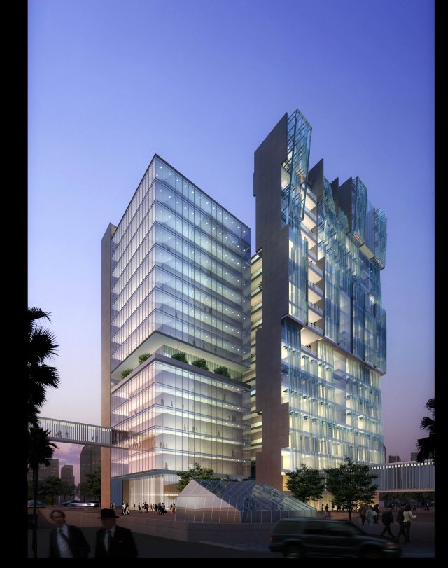 city - multi-storey commercial office building 112 Modelo 3D .c4d .max .obj .3ds .fbx .stl .blend 