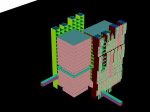 city - multi-storey commercial office building 112 Modelo 3D
