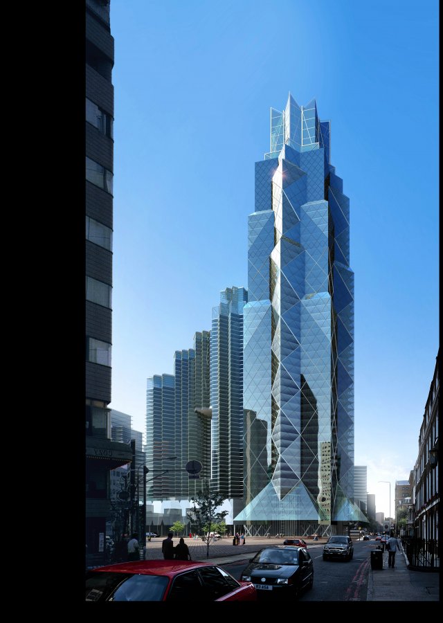city - multi-storey commercial office building 113 3D 模型 .c4d .max .obj .3ds .fbx .stl .blend 