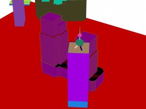 city - multi-storey commercial office building 114 Modello 3D
