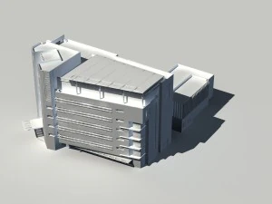 city - multi-storey commercial office building 122 3D Model