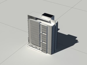 city - multi-storey commercial office building 127 3D 模型