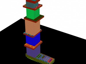 city - multi-storey commercial office building 129 3D Model