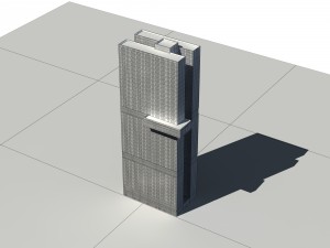 city - multi-storey commercial office building 130 3D Model