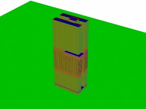 city - multi-storey commercial office building 130 3D Model