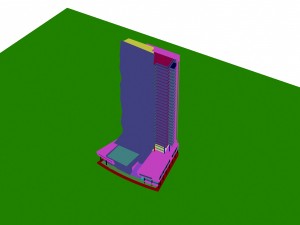 city - multi-storey commercial office building 132 3D 模型