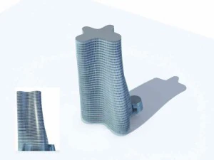 city - multi-storey commercial office building 135 3D Model