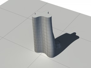 city - multi-storey commercial office building 135 3D-Modell