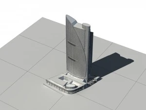 city - multi-storey commercial office building 139 3D Model