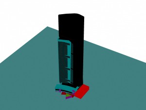 city - multi-storey commercial office building 141 Modèle 3D