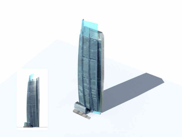 city - multi-storey commercial office building 142 Modèle 3D .c4d .max .obj .3ds .fbx .stl .blend 