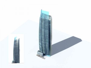 city - multi-storey commercial office building 142 3D Model