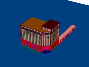city - multi-storey commercial office building 146 3D Модель