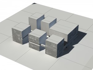 city - multi-storey commercial office building 147 3D 모델