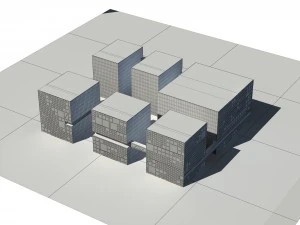 city - multi-storey commercial office building 147 3D Model