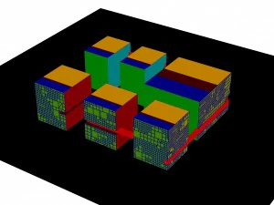 city - multi-storey commercial office building 147 3D Model