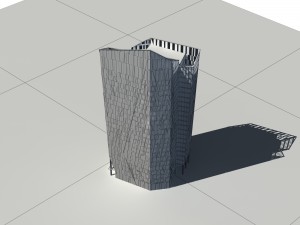 city - multi-storey commercial office building 149 Model 3D