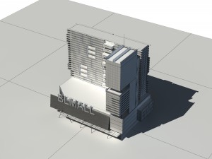 city - multi-storey commercial office building 150 3Dモデル