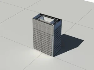 city - multi-storey commercial office building 163 3D Model
