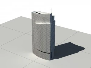 city - multi-storey commercial office building 166 3D Model
