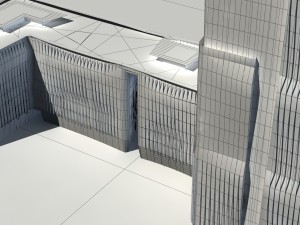city - multi-storey commercial office building 174 3D 모델