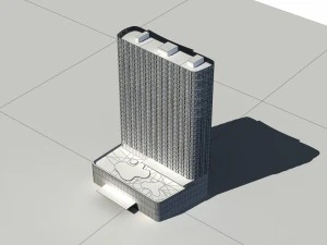 city - multi-storey commercial office building 176 3D Model