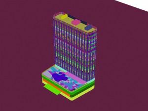 city - multi-storey commercial office building 176 3D Model
