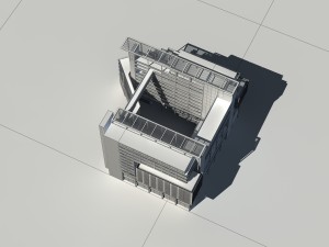 city - multi-storey commercial office building 178 3D Model
