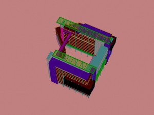 city - multi-storey commercial office building 178 3D Model