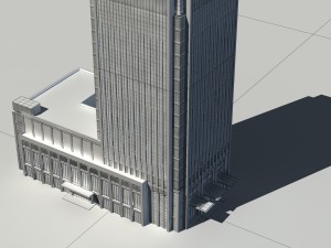 city - multi-storey commercial office building 179 Modèle 3D