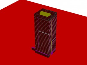 city - multi-storey commercial office building 184 3D Model