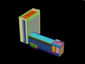 city - multi-storey commercial office building 187 Modelo 3D