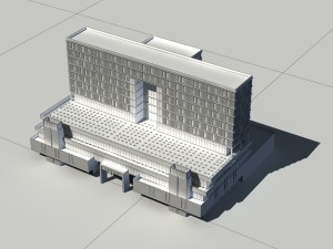 city - multi-storey commercial office building 188 3D मॉडल