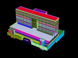 city - multi-storey commercial office building 188 3D मॉडल