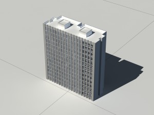 city - multi-storey commercial office building 189 3D Model