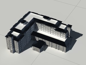 city - multi-storey commercial office building 193 3D Model