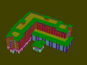 city - multi-storey commercial office building 193 3D Model
