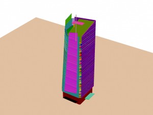 city - multi-storey commercial office building 199 Modelo 3D