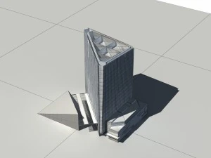 city - multi-storey commercial office building 202 3D Model