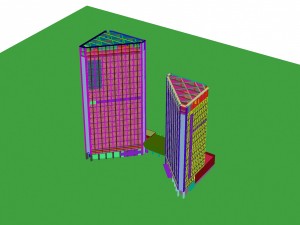 city - multi-storey commercial office building 203 3D मॉडल