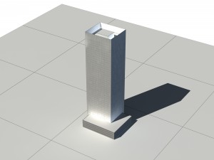 city - multi-storey commercial office building 204 3D Модель