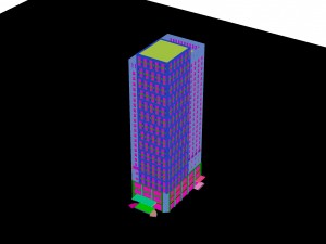 city - multi-storey commercial office building 207 Modelo 3D