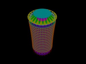 city - multi-storey commercial office building 208 3D Model