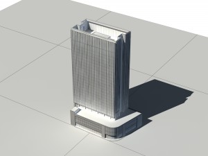 city - multi-storey commercial office building 213 Modelo 3D