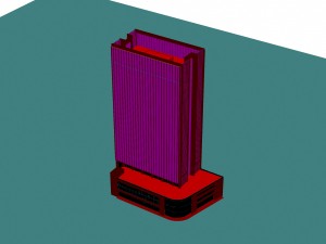 city - multi-storey commercial office building 213 Modelo 3D