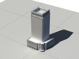 city - multi-storey commercial office building 215 Modèle 3D