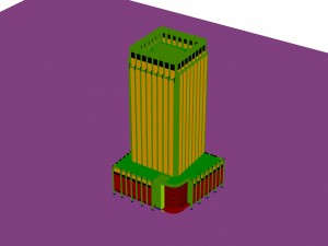 city - multi-storey commercial office building 215 Modèle 3D