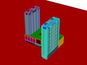 city - multi-storey commercial office building 219 3Dモデル