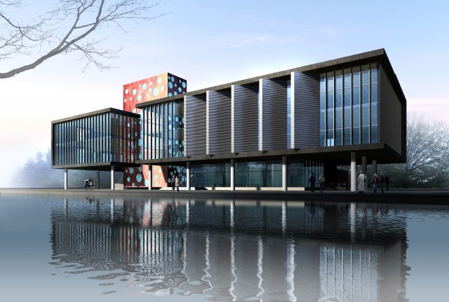 city building - multi-storey commercial office 236 3Dモデル .c4d .max .obj .3ds .fbx .stl .blend 